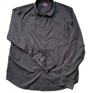 UNTUCKit Men's Shirt Sz L Black 100% Cotton